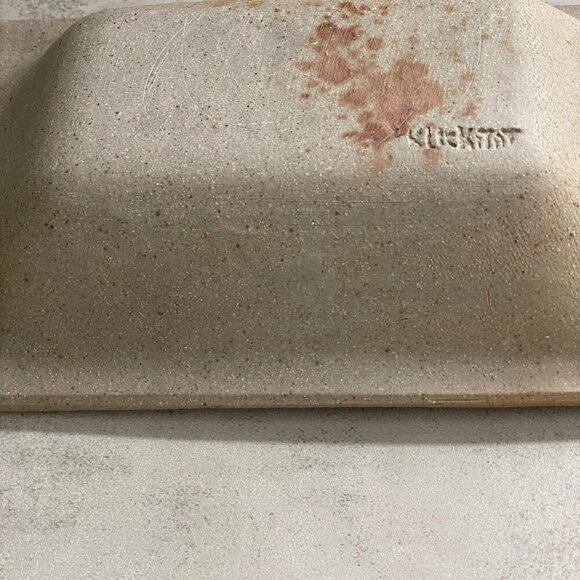 Klickitat Art Pottery Stoneware Lava Abstract Glazed Rectangular Serving Bowl - Picture 3 of 9